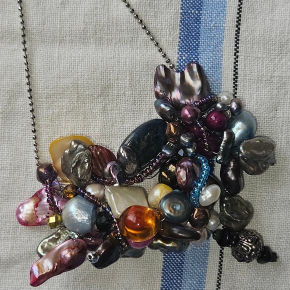 New! One of a Kind Cluster Pendant Necklace by K Journey - Picture 1 of 4